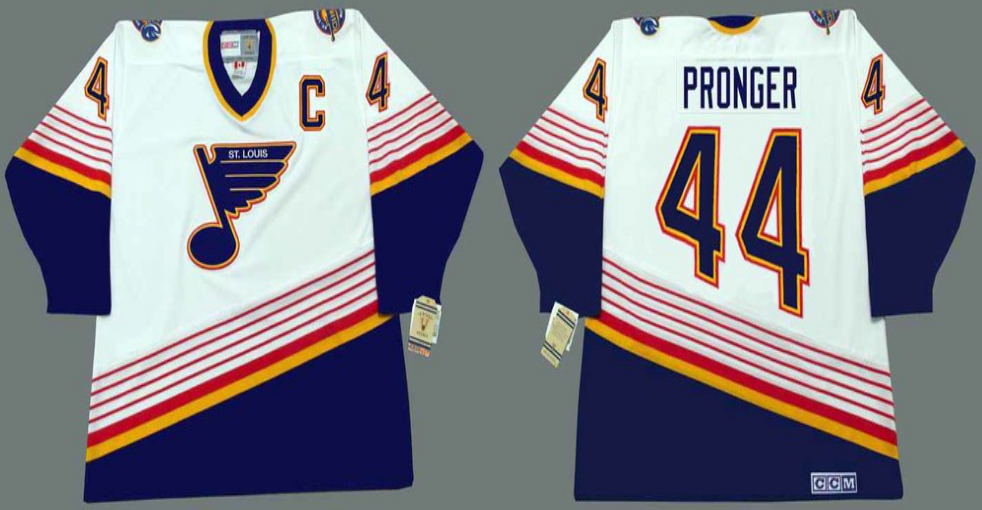 2019 Men St.Louis Blues #44 Pronger white CCM NHL jerseys